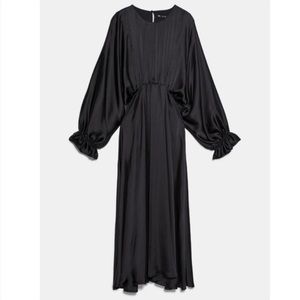 Zara Satin Effect Maxi Dress